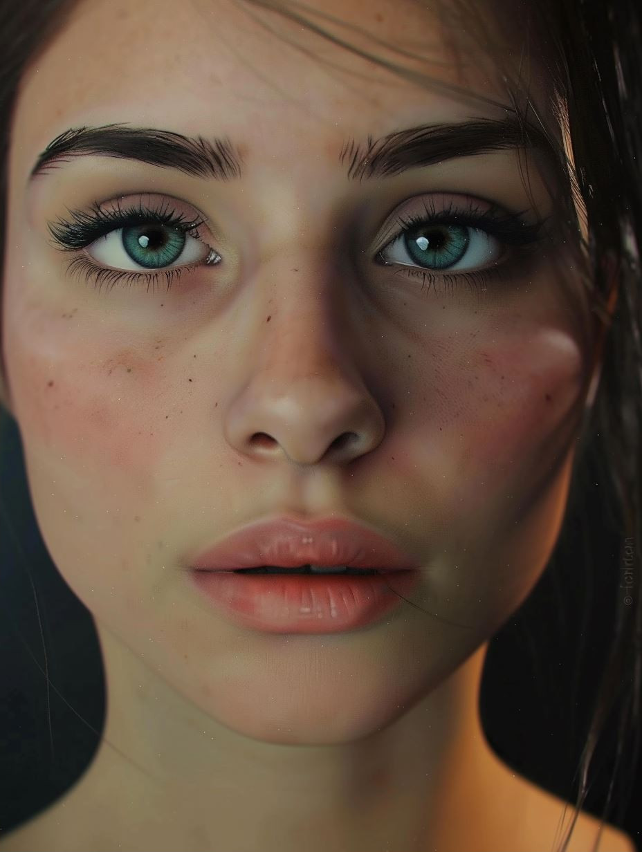 Ethereal Gazes: A Study in Digital Beauty - Image 2