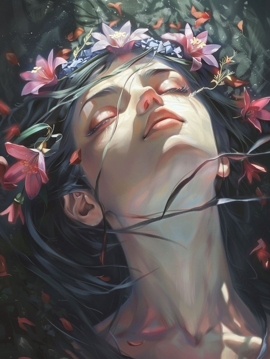 Ethereal Gaze in Shimmering Light - Image 3