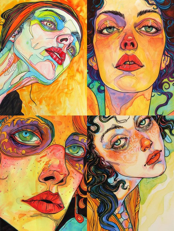 Prismatic Portraits of Feminine Soul