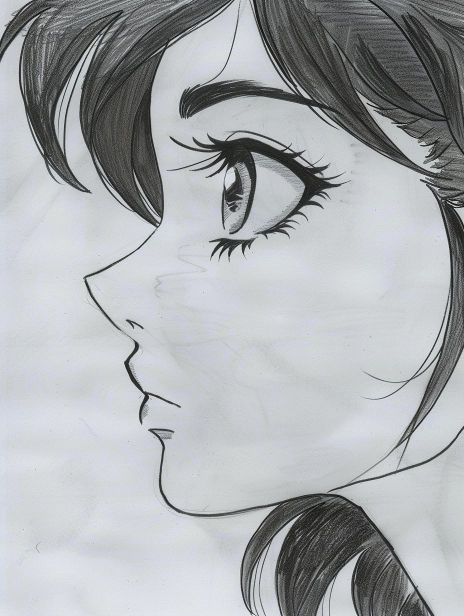 Melancholy Gaze in Dark Hues - Image 3