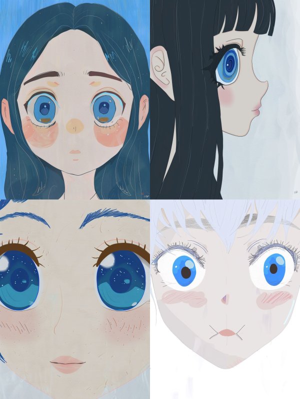 Melancholy Blue Dream Portrait