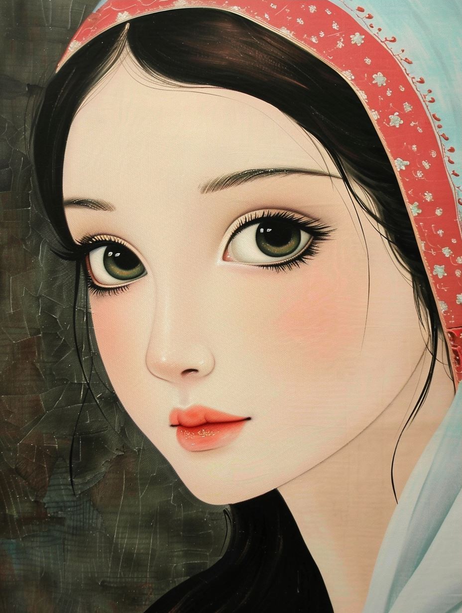 Ethereal Modern Anime Portrait - Image 3