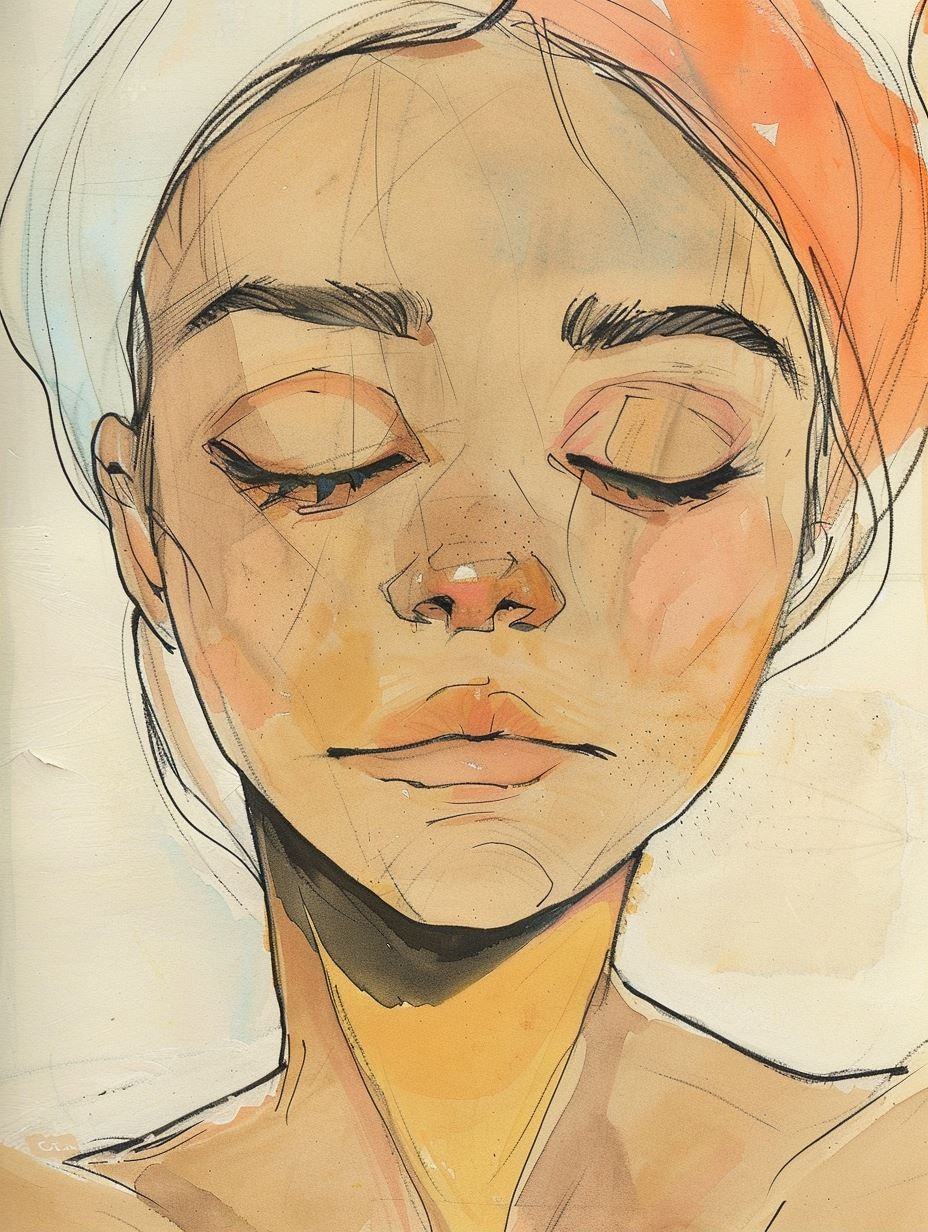 Abstract Watercolor Gaze - Image 2