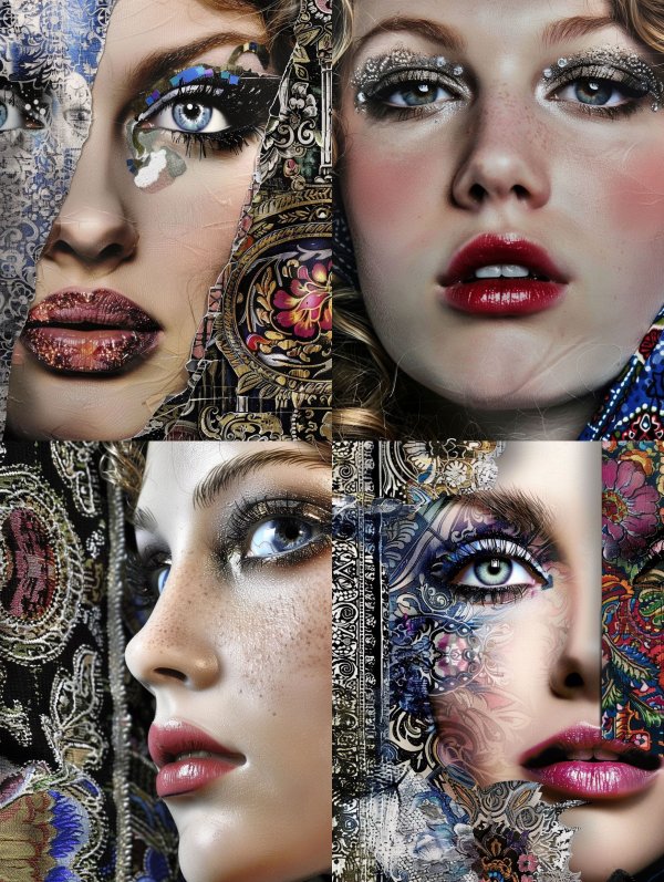 Surreal Fusion of Beauty and Art