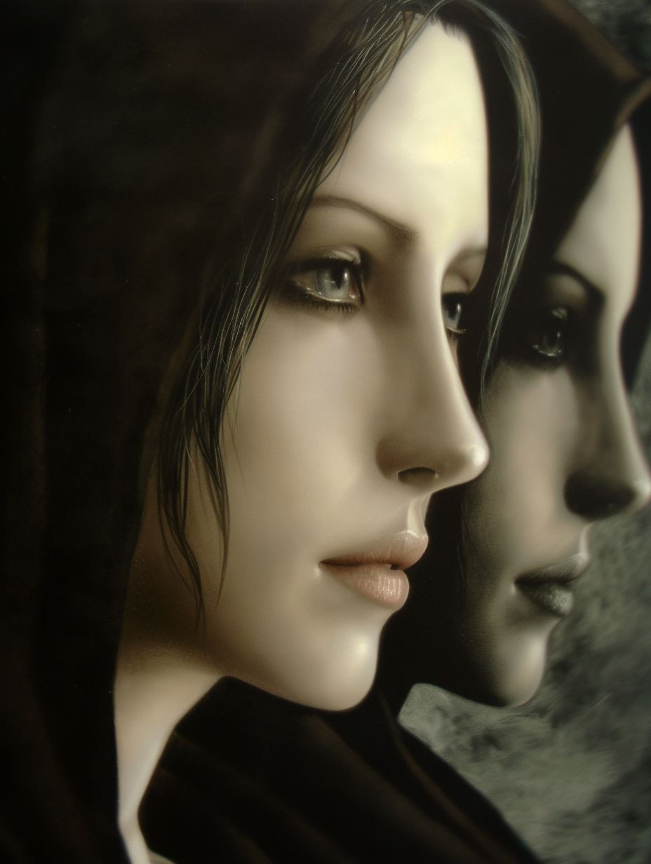 Shadows of Elegance: Dark Feminine Portraits - Image 4