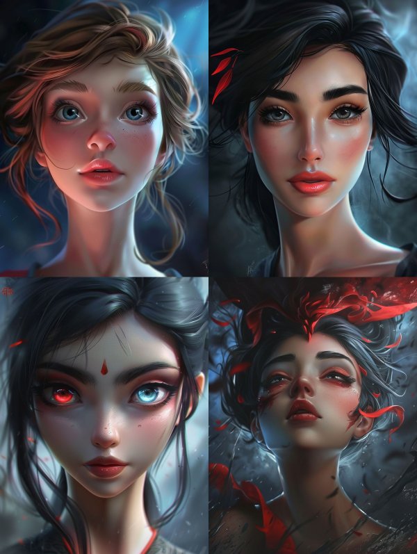 Ethereal Visions of Digital Beauty