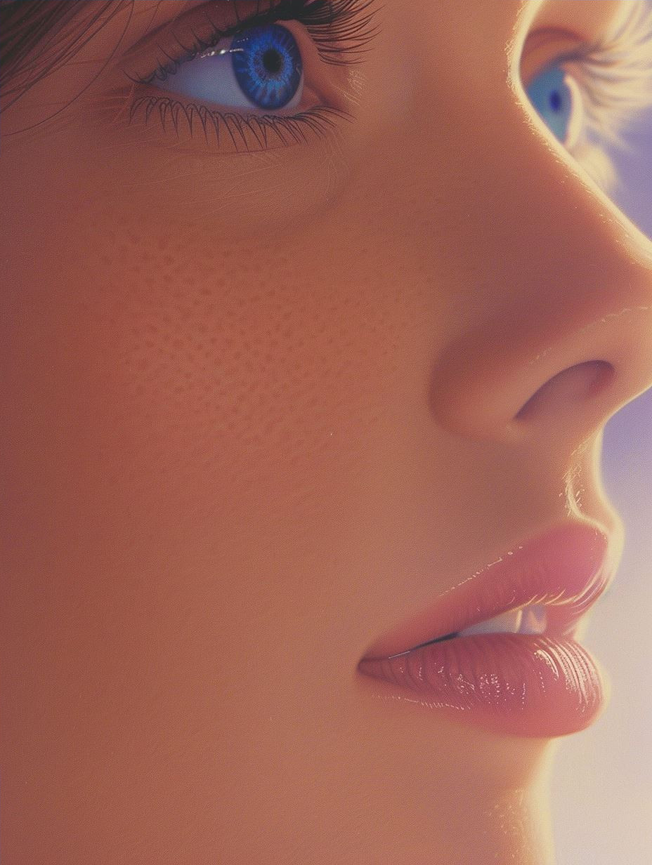 Azure Gaze: A Study in Light - Image 4