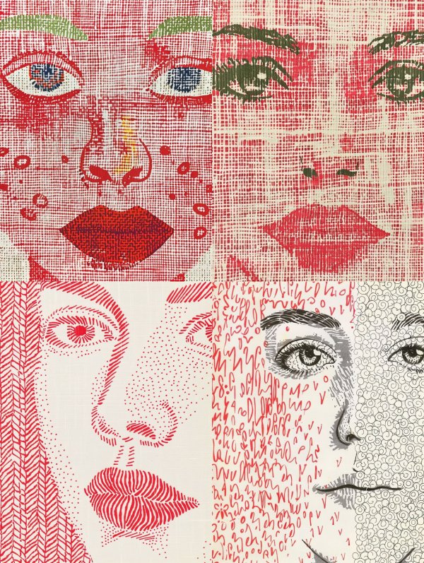 Abstract Textured Portrait Studies