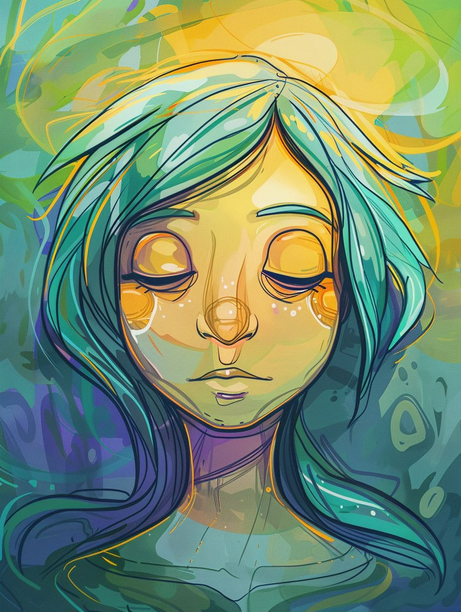 Ethereal Visions of the Azure Muse - Image 1