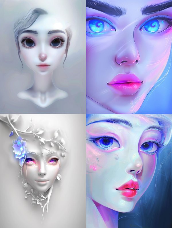 Ethereal Visions of Digital Beauty
