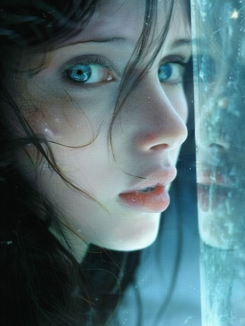 Ethereal Gaze of the Azure Soul - Image 3