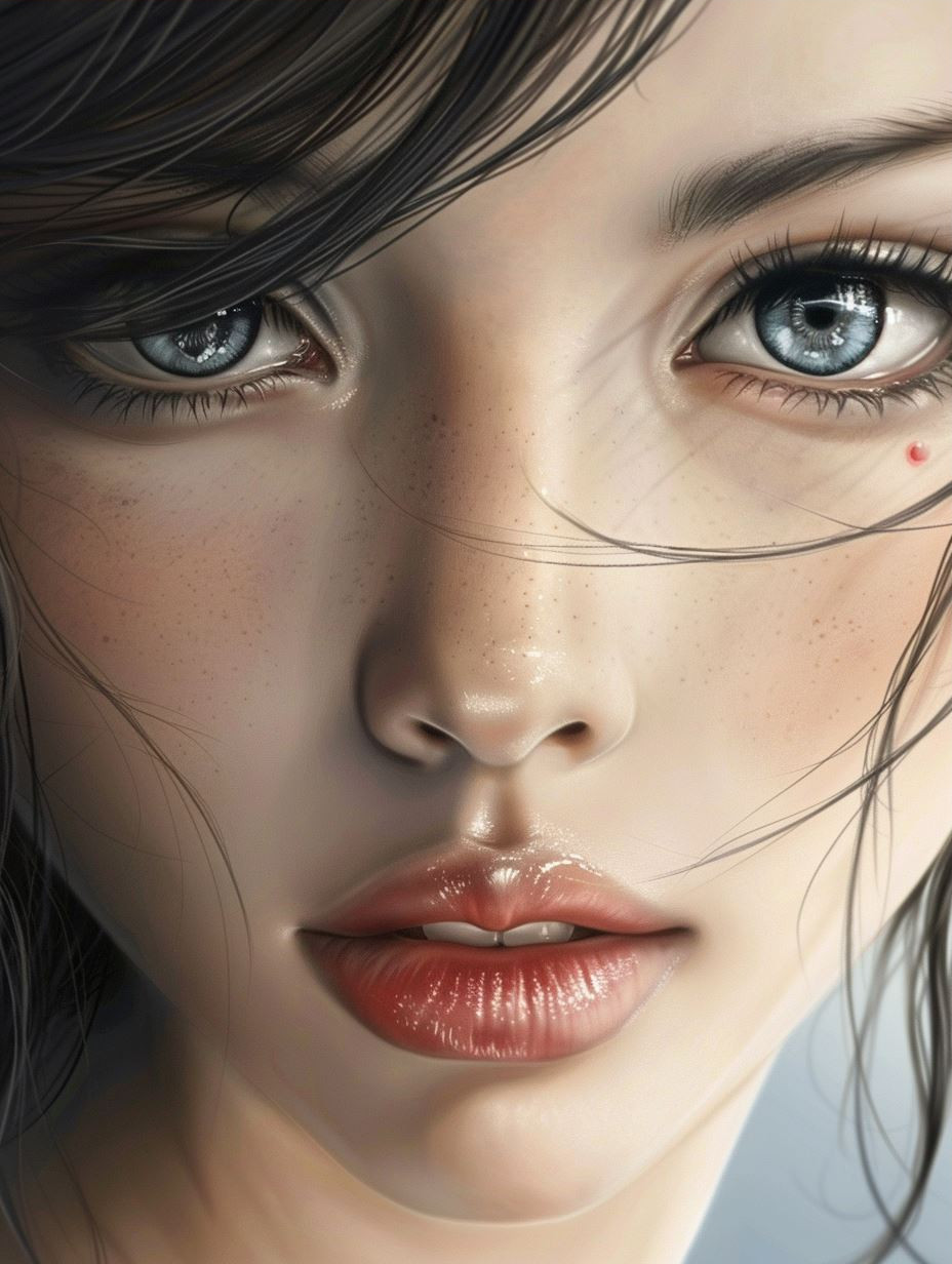 Ethereal Gazes: A Study in Digital Beauty - Image 3