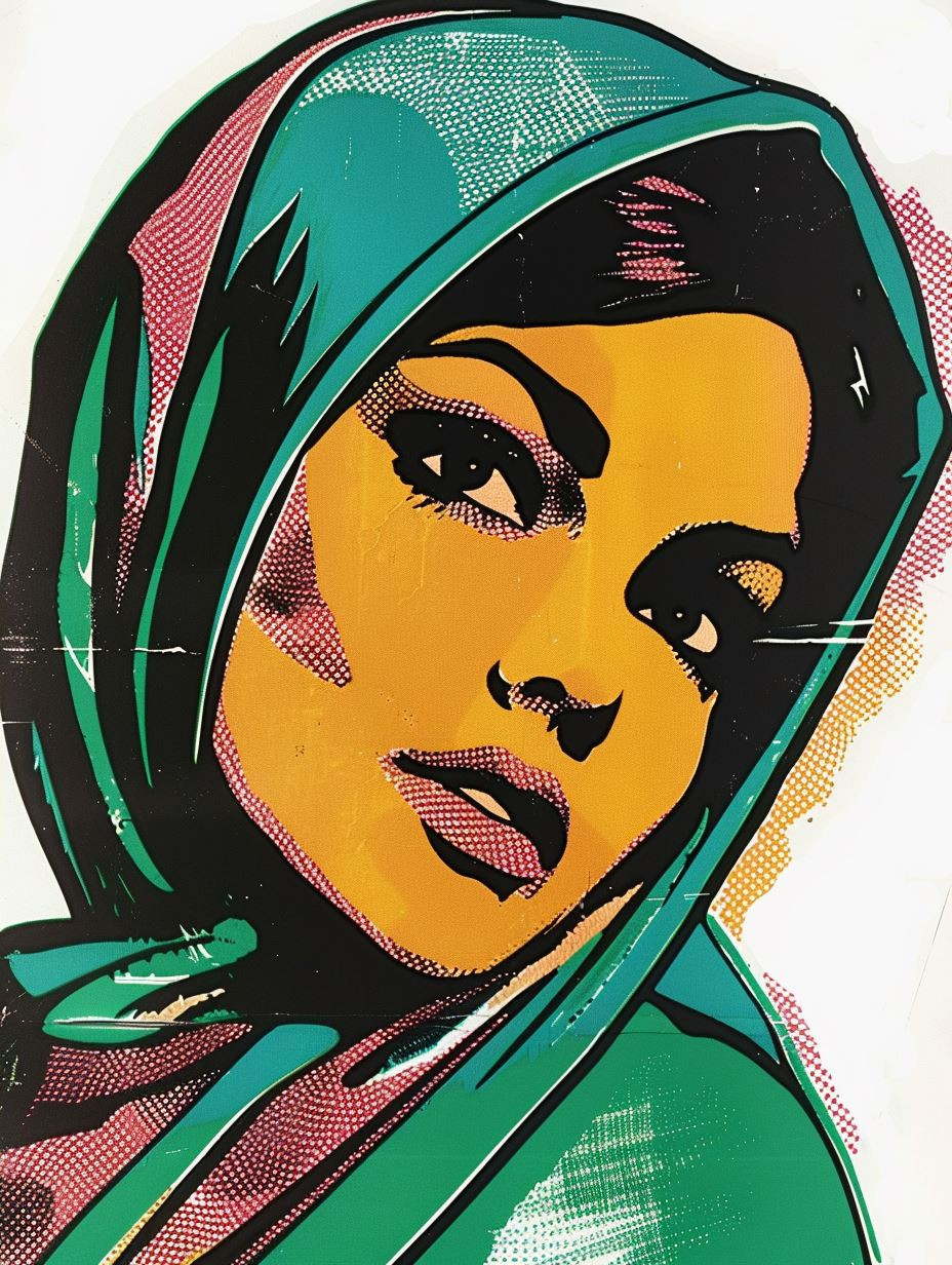 Vibrant Pop Art Women Quadriptych - Image 4