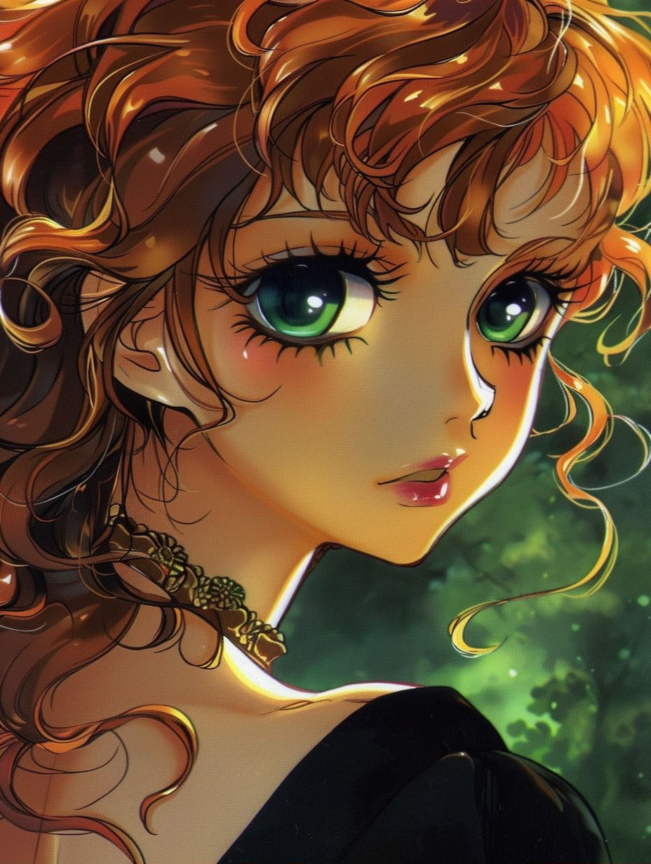 Ethereal Gazes: A Study in Anime Beauty - Image 2