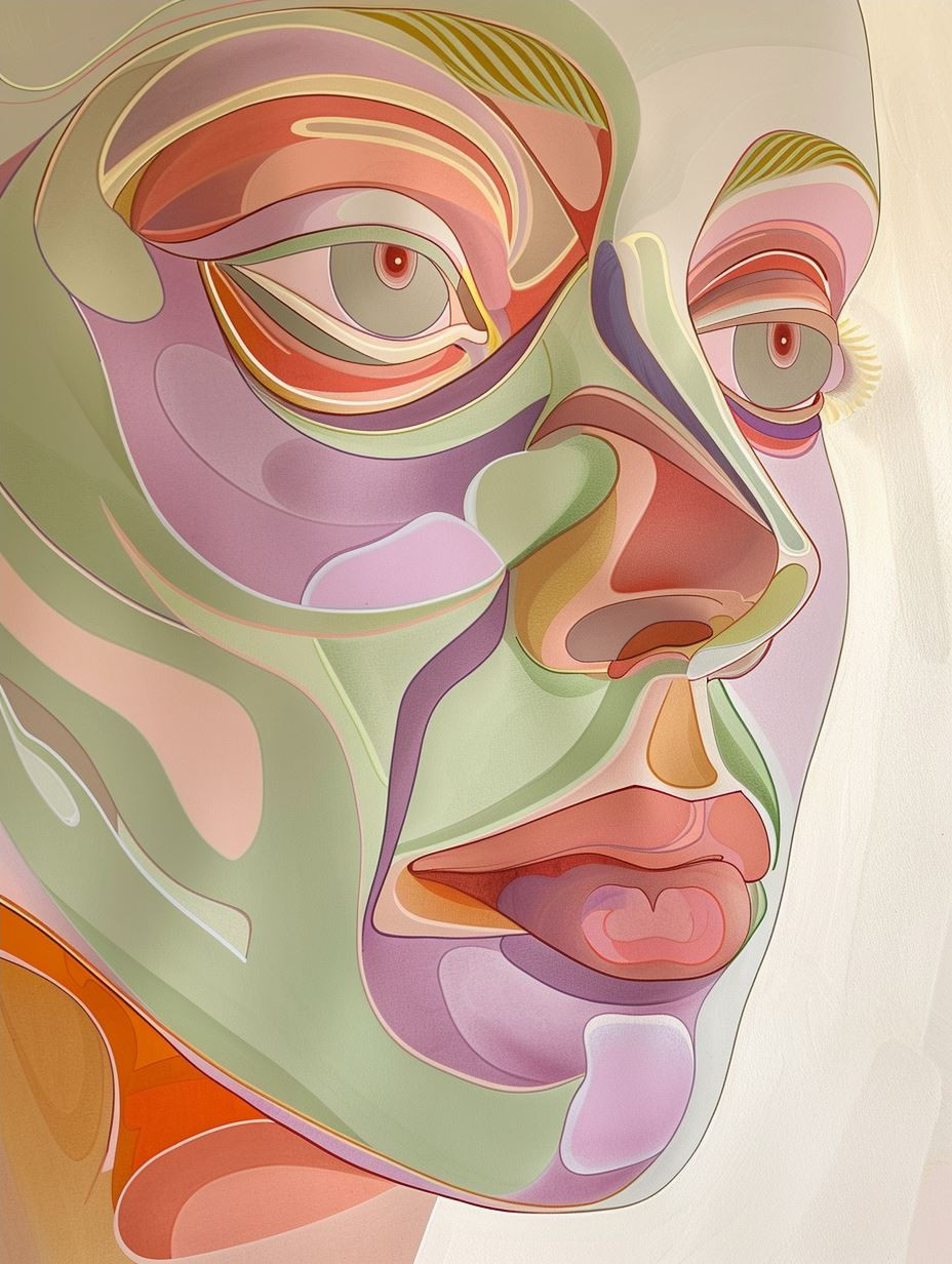 Fluid Pastel Surrealist Portraits - Image 4
