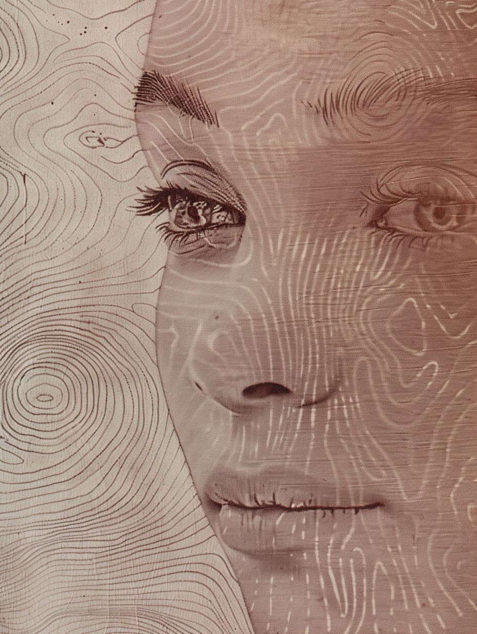 Ethereal Linear Portrait - Image 3