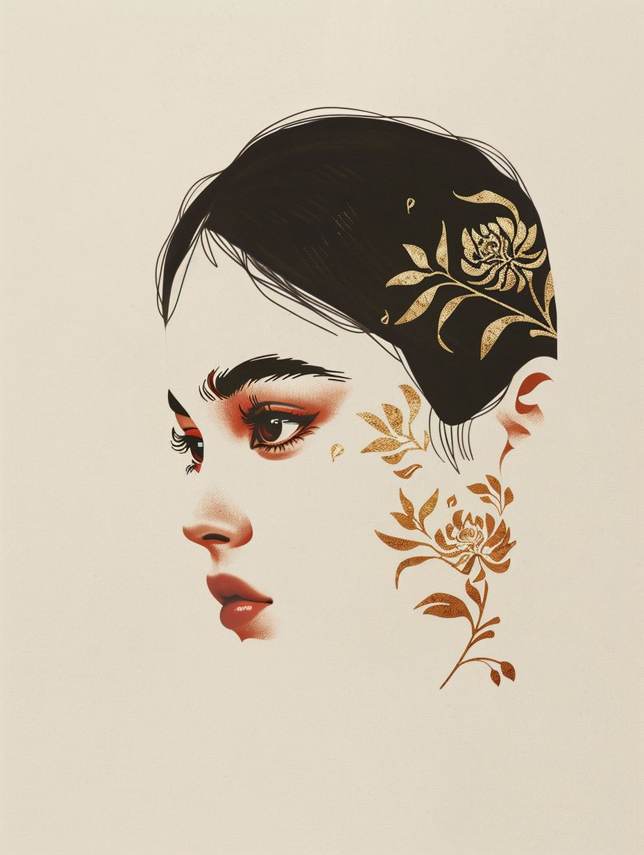 Golden Floral Ethereal Portraits - Image 2