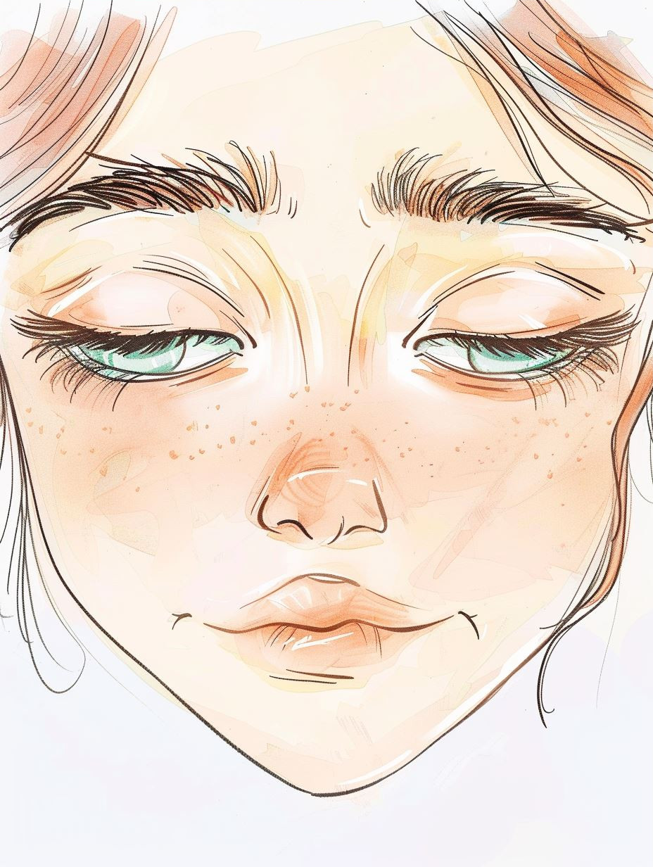 Whimsical Watercolor Portraits of Ethereal Girls - Image 3