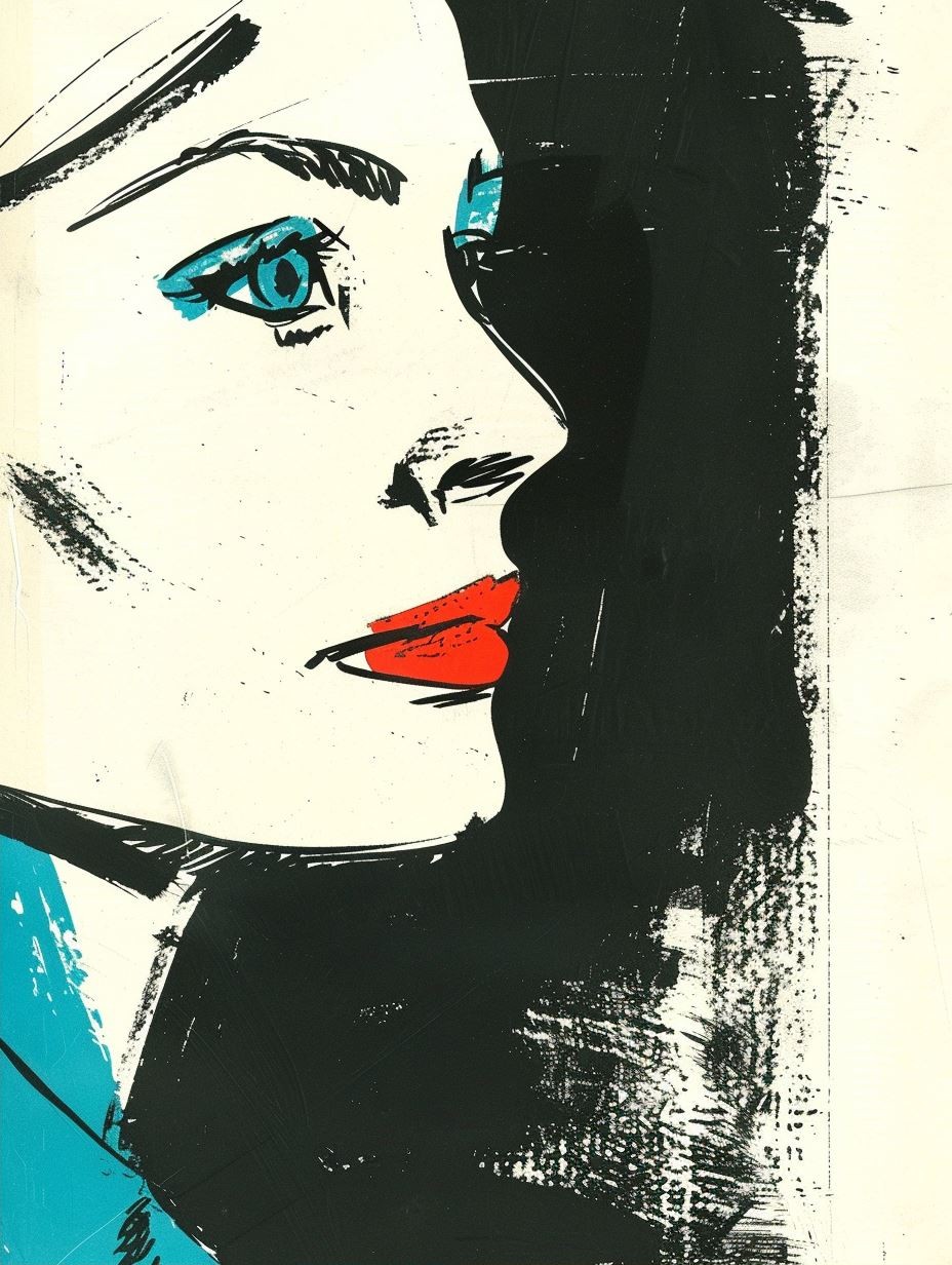 Azure Ink Portrait - Image 2