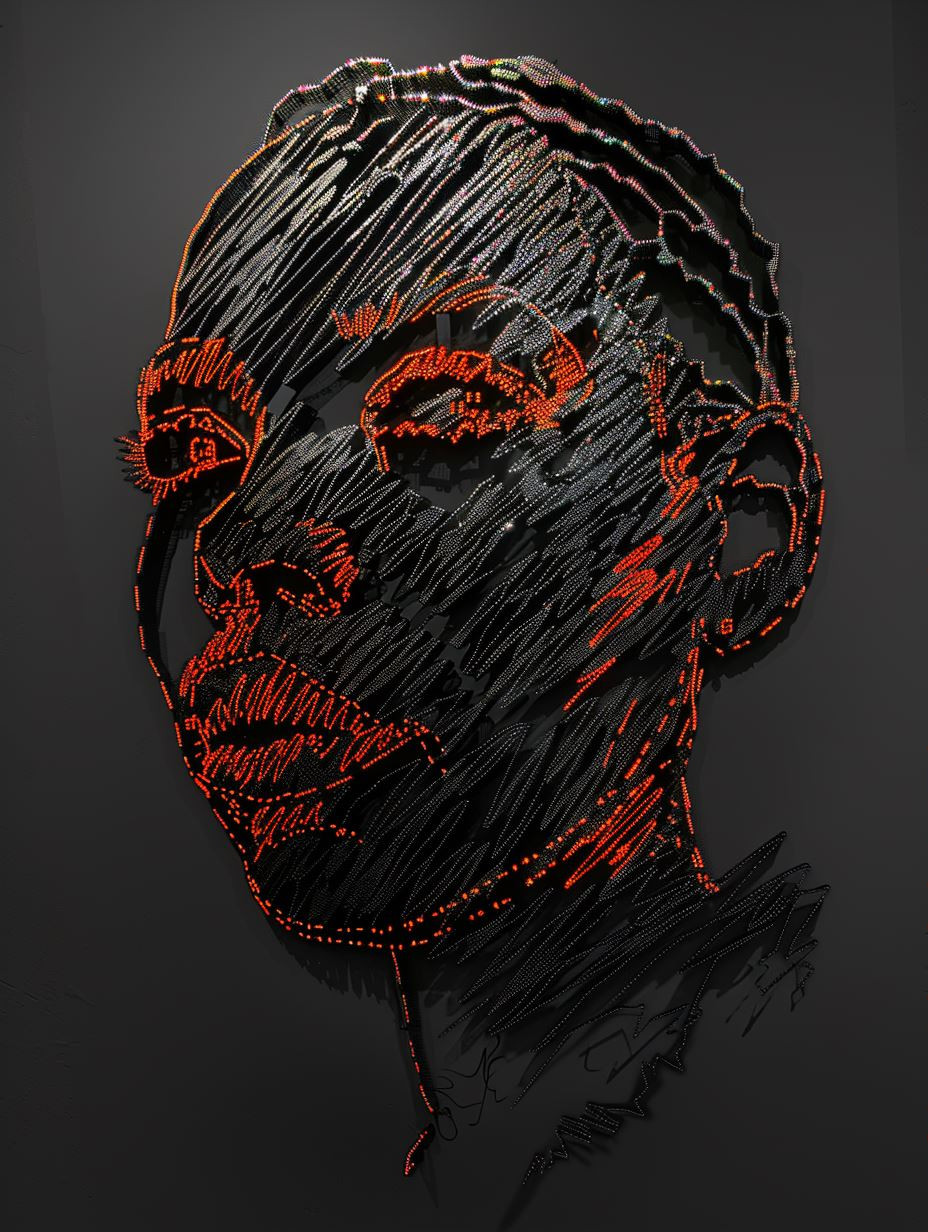 Neon Circuitry Human Portraits - Image 3