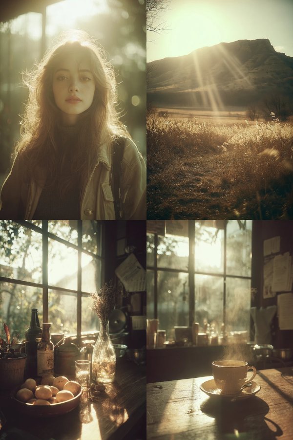 Golden Hour Serenity Collage