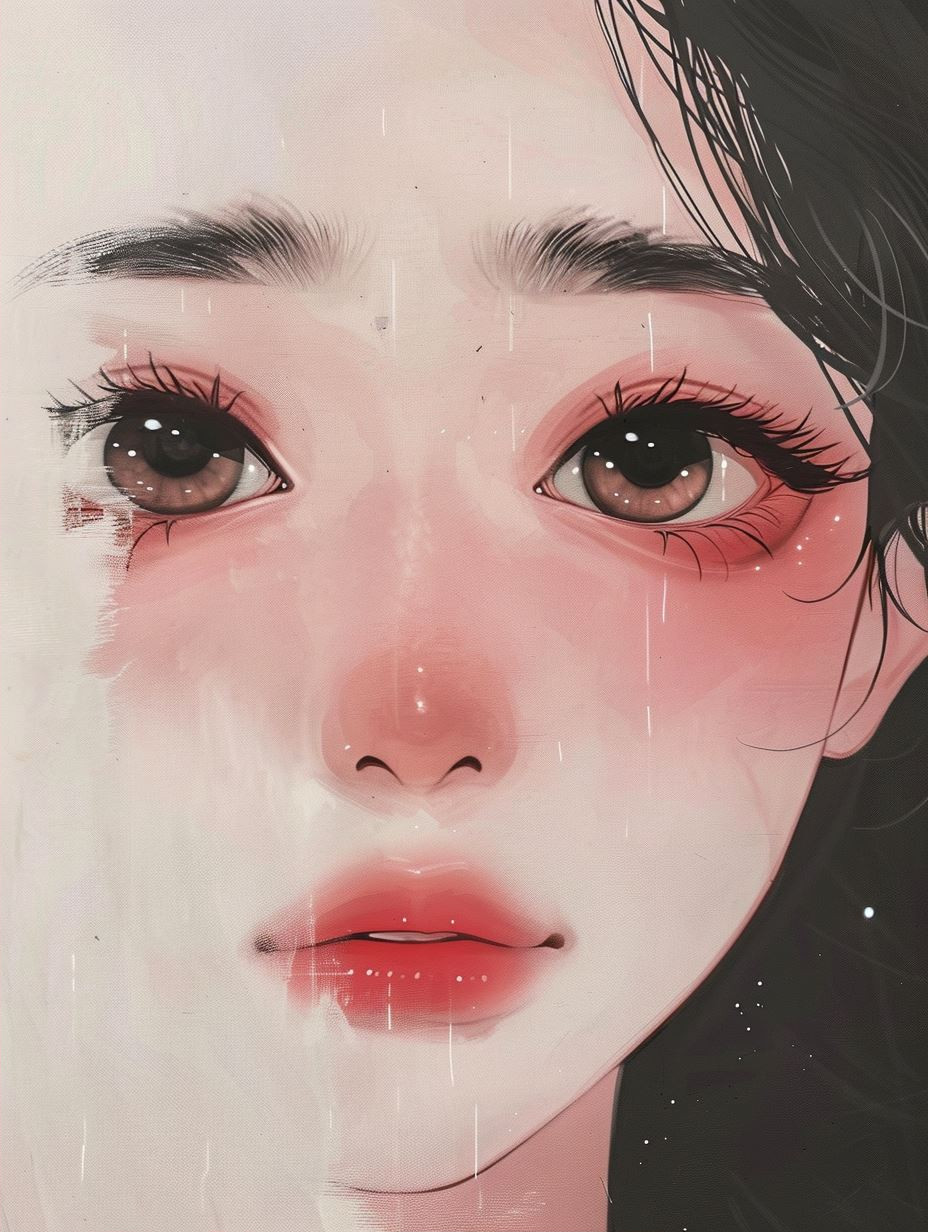 Melancholy Muse: Digital Art Portraits - Image 2