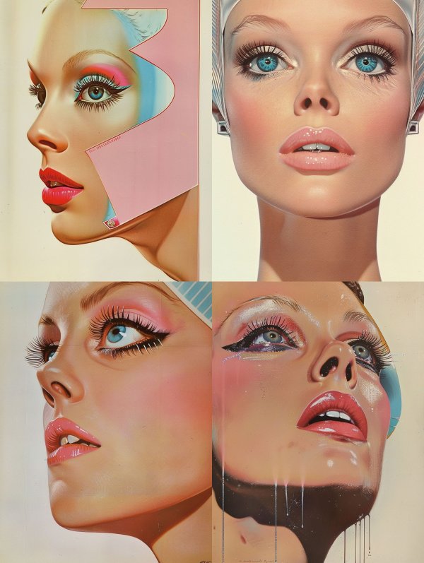 Surrealist Pastel Beauty Portraits