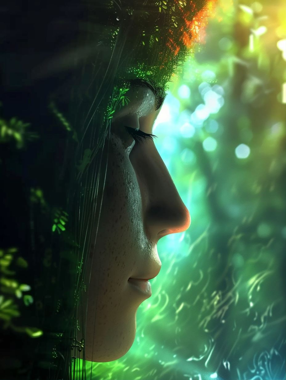 Ethereal Glow of Mystical Forest Maidens - Image 1