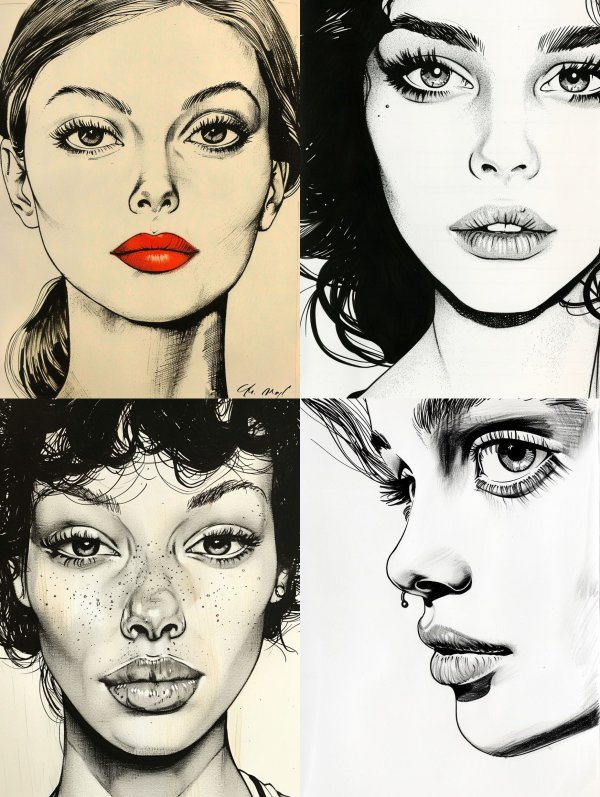 Bold Lines and Beautiful Faces