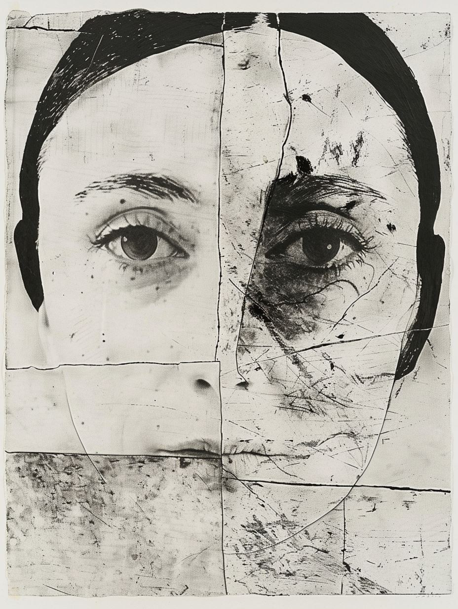 Fragmented Gazes in Monochrome - Image 1