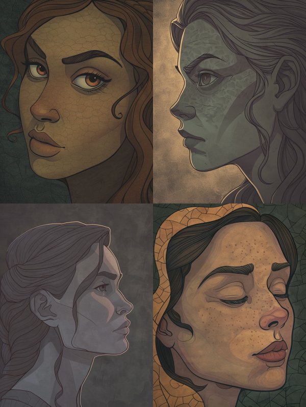 Earthen Skin Cracked Portrait