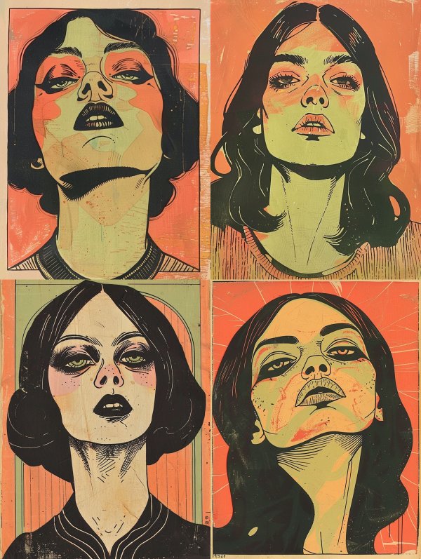 Retro Pop Art Portrait