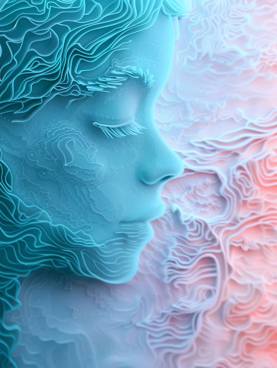Ethereal Sculpted Neon Dreamscape - Image 2