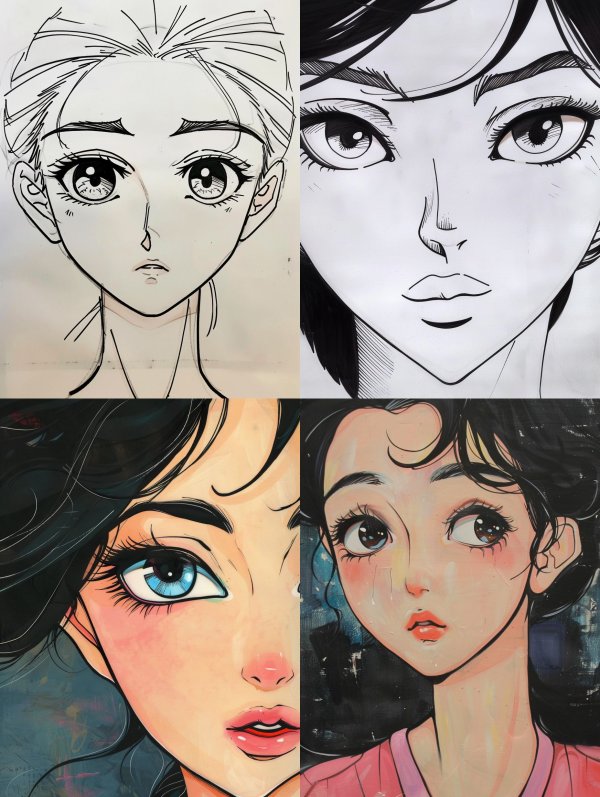 Evolution of Anime Portrait Art