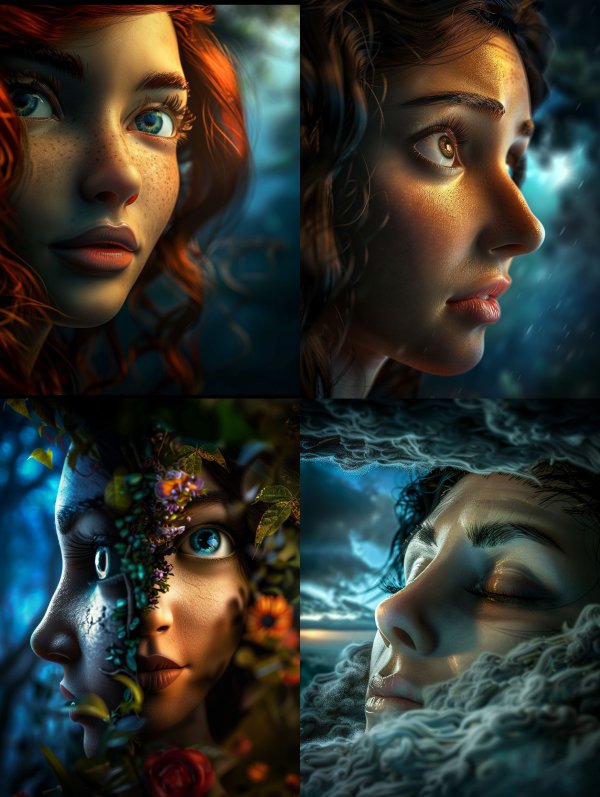 Faces of Ethereal Wonder