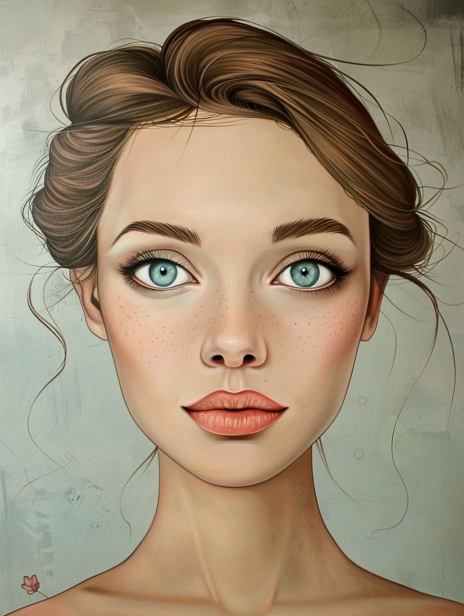 Ethereal Freckled Gaze - Image 4