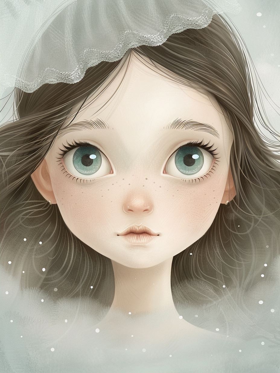 Ethereal Gaze of Pale Serenity - Image 2