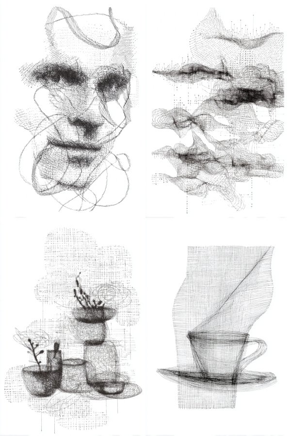 Ethereal Lines: A Study in Digital Texture