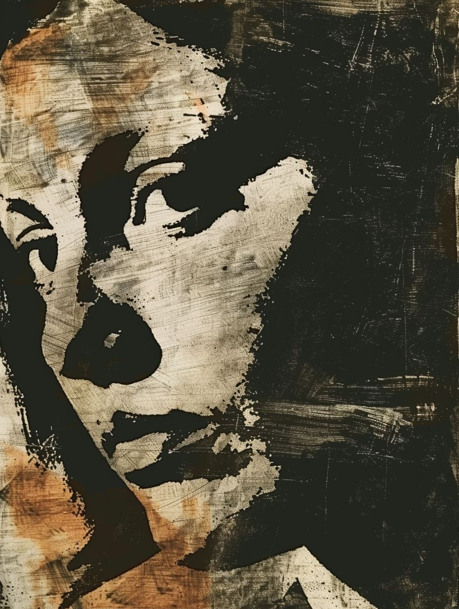 Fragmented Gazes in Monochrome Quadriptych - Image 2