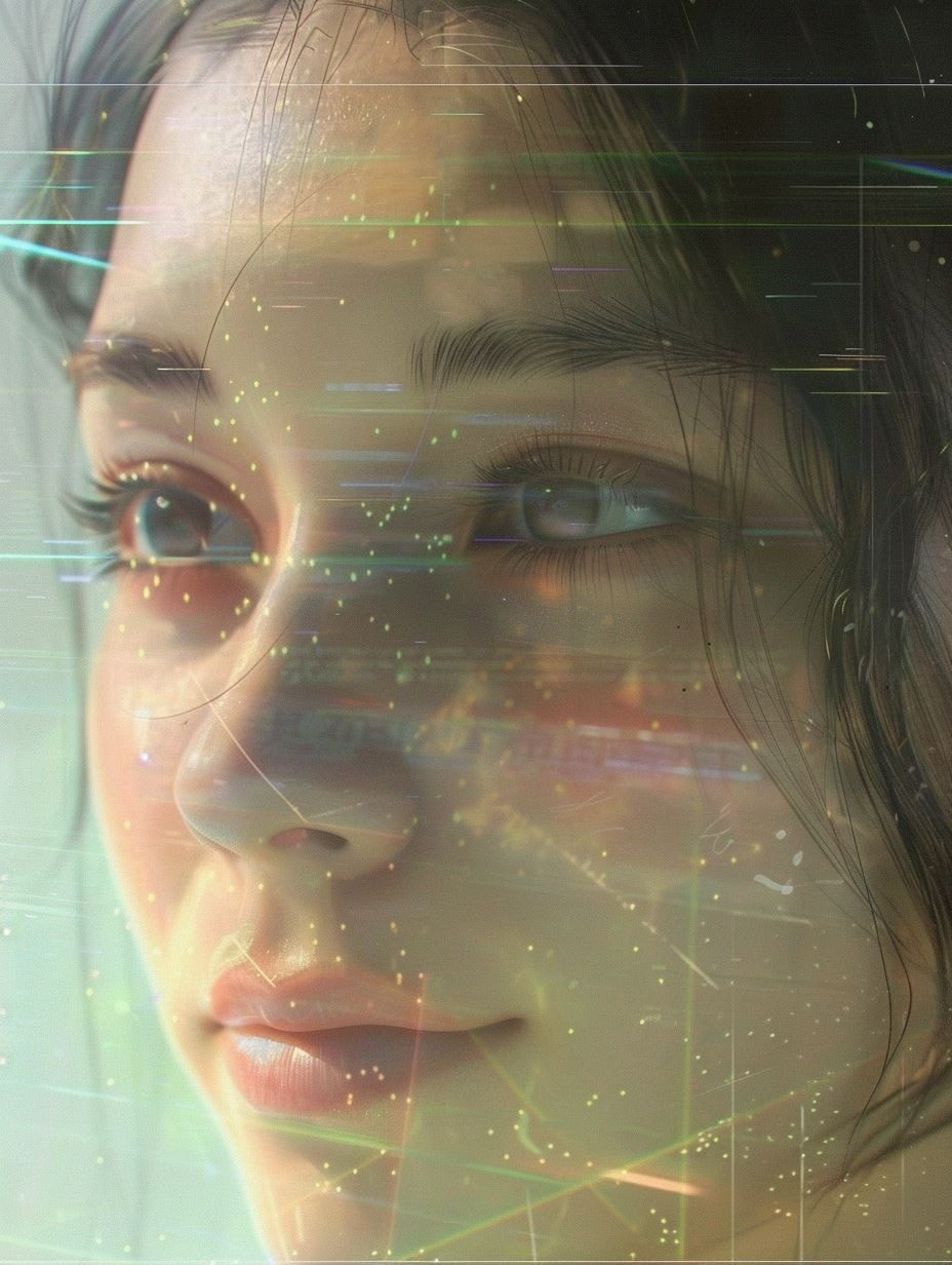 Digital Glitch Ethereal Gaze - Image 2