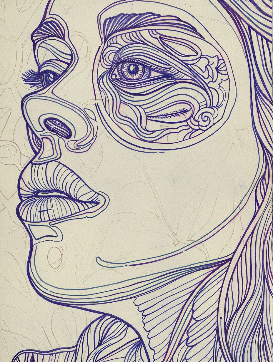 Violet PsychedelicContours - Image 1