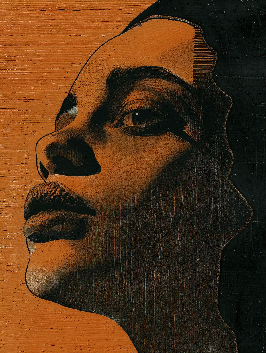 Golden Shadows Portrait Study - Image 3
