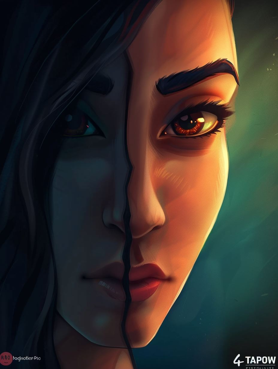Ethereal Gaze of Digital Melancholy - Image 1