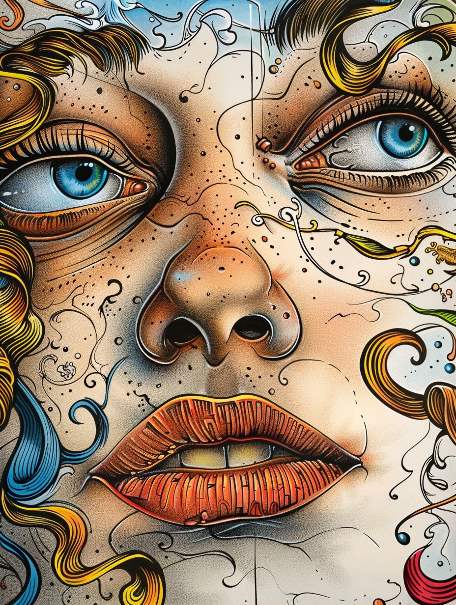 Psychedelic Dream Portrait 2 - Image 1