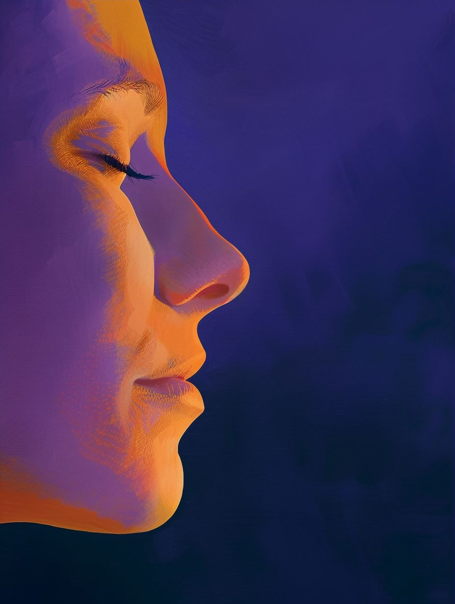 Neon Shadows Portrait Study - Image 3