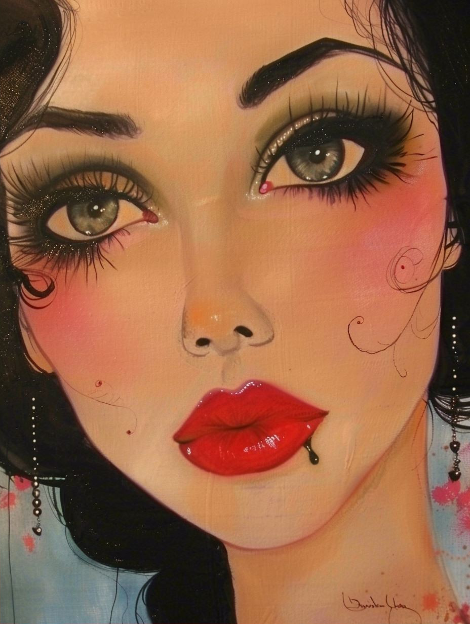Ethereal Gazes: A Study of Feminine Beauty - Image 2