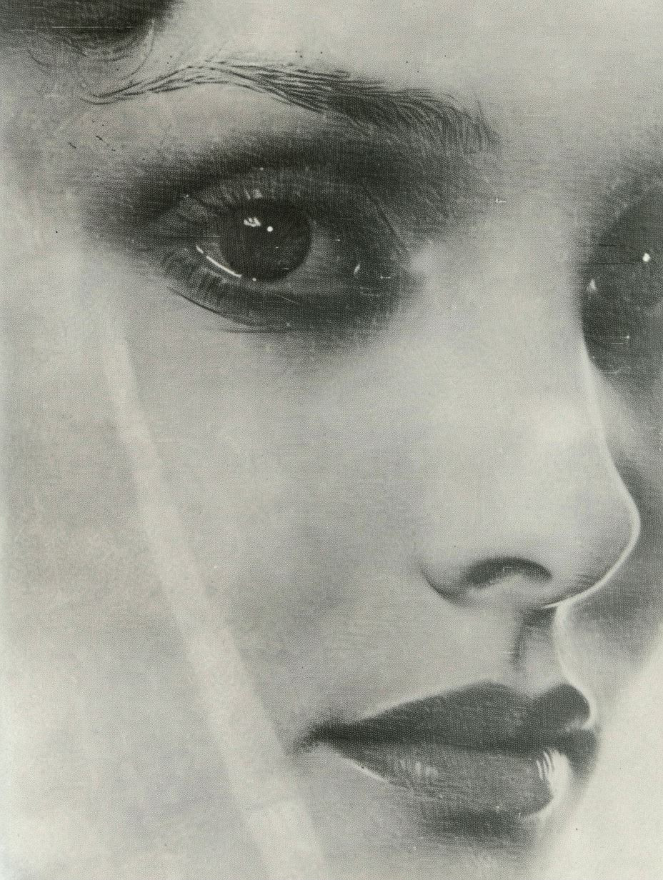 Ethereal Charcoal Fragmented Portrait - Image 2