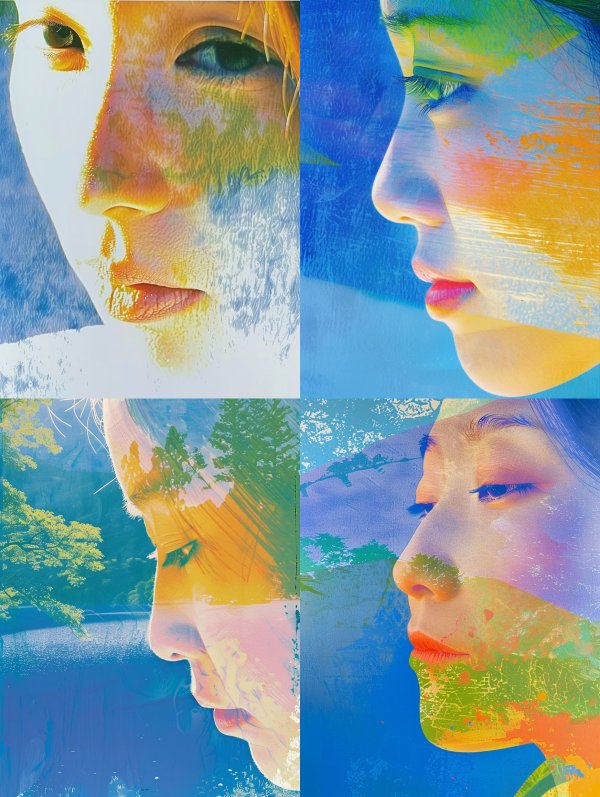 Prismatic Dreams of Ethereal Faces