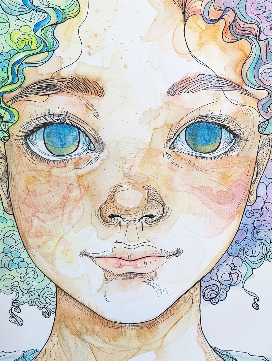 Ethereal Gazes: A Study of Female Portraits - Image 3