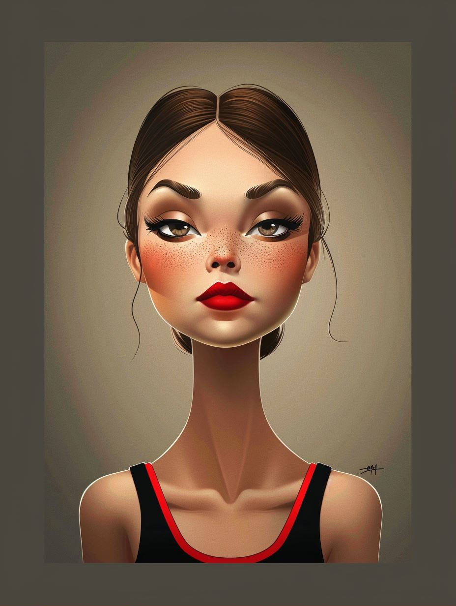 Stylized Female Portraits in Four Artistic Styles - Image 1